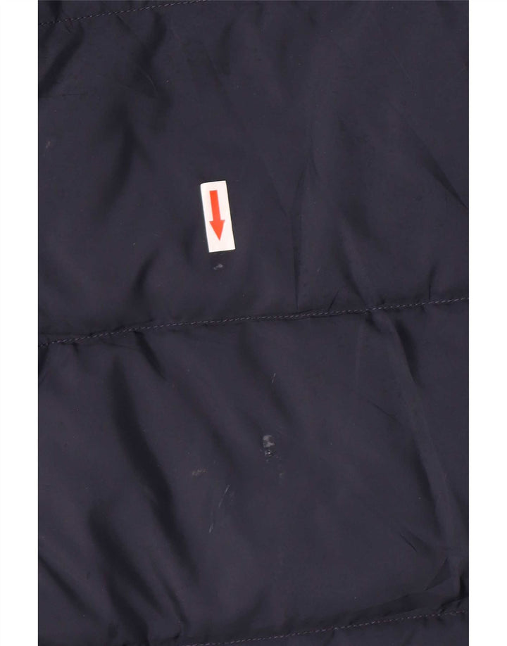 Jaqueta acolchoada feminina Tommy Hilfiger Reino Unido 16 grande poliéster azul marinho