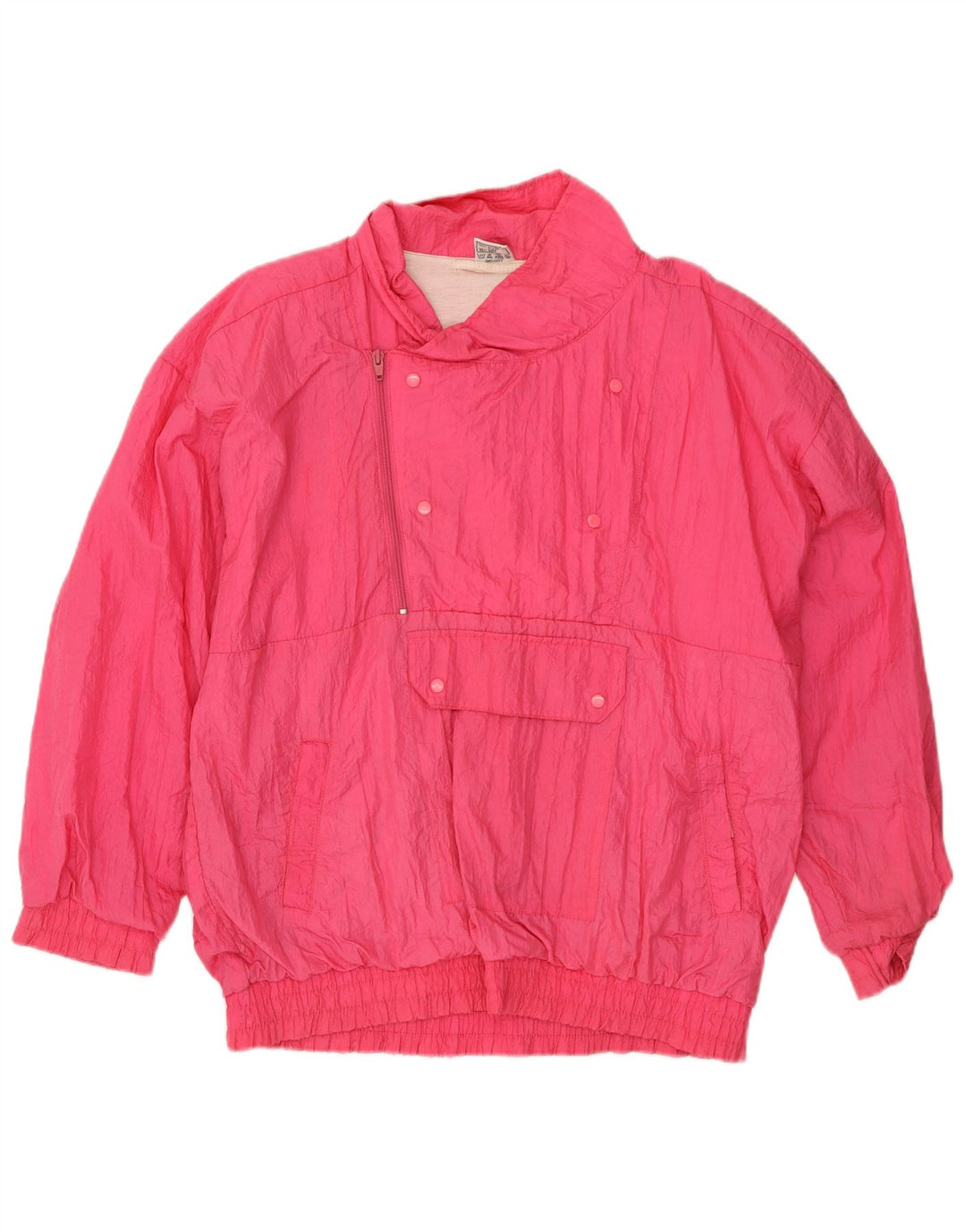 Jaqueta Anorak Vintage Masculina UK 42/44 Grande Nylon Rosa