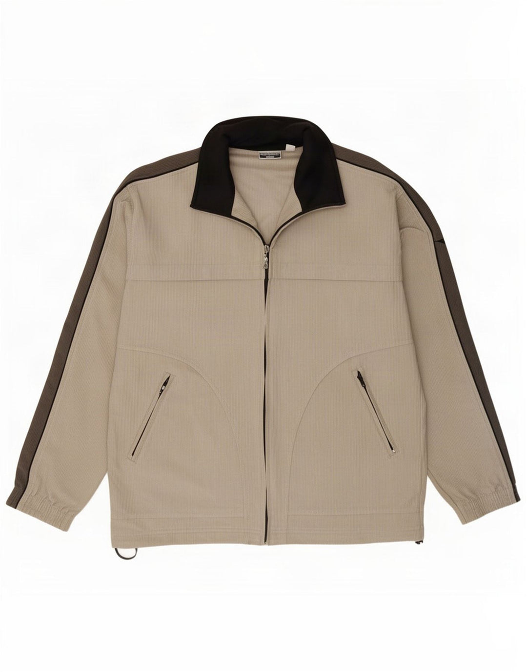 Diadora Mens Tracksuit Top Jacket UK 40 Medium Beige Colourblock Poliéster