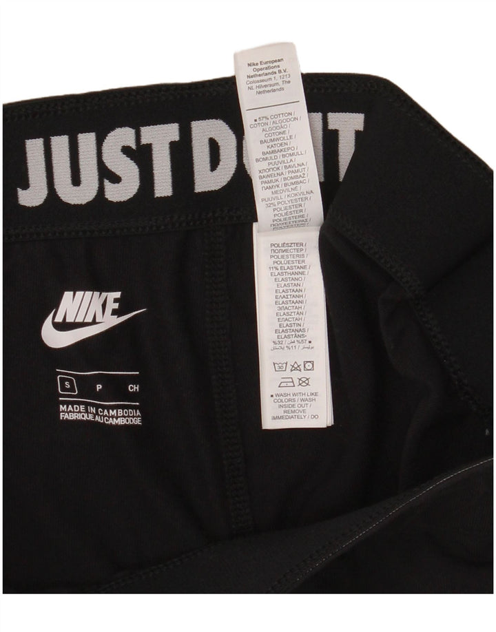Leggings femininas Nike Graphic UK 8 pequenas de algodão preto
