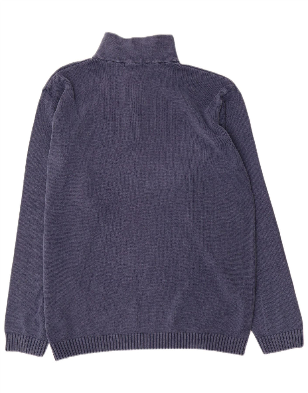 Suéter masculino Gant com zíper e gola XL algodão azul marinho