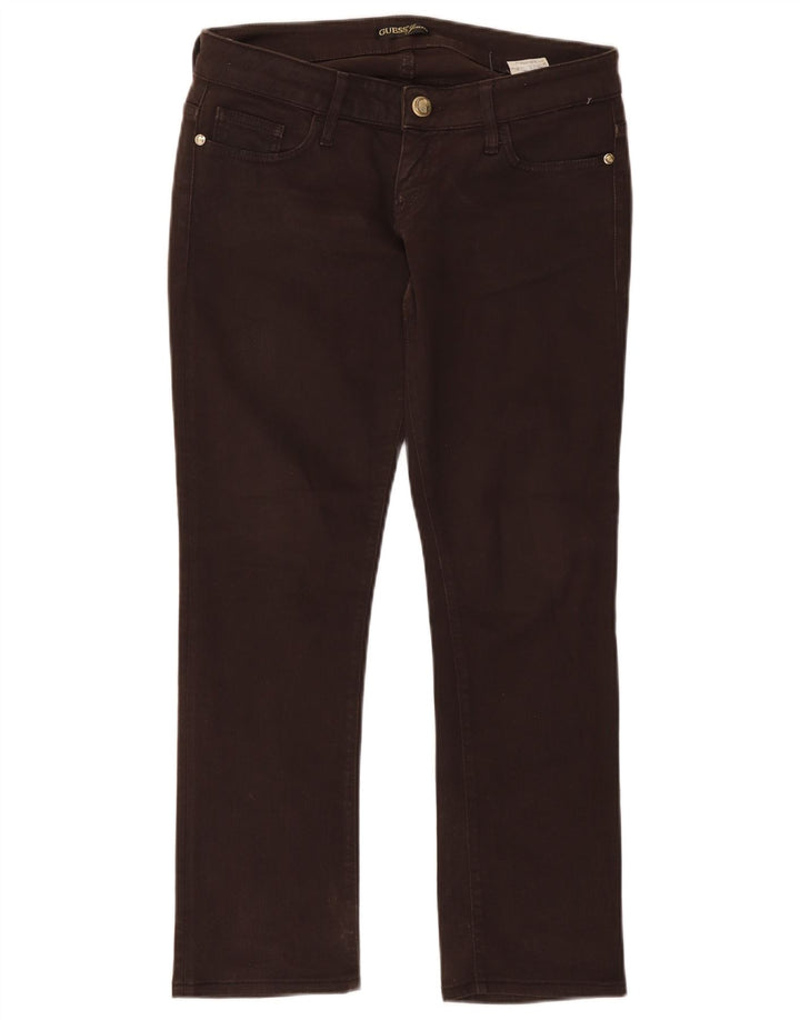 Guess Jeans Slim Feminino W29 L27 Algodão Marrom