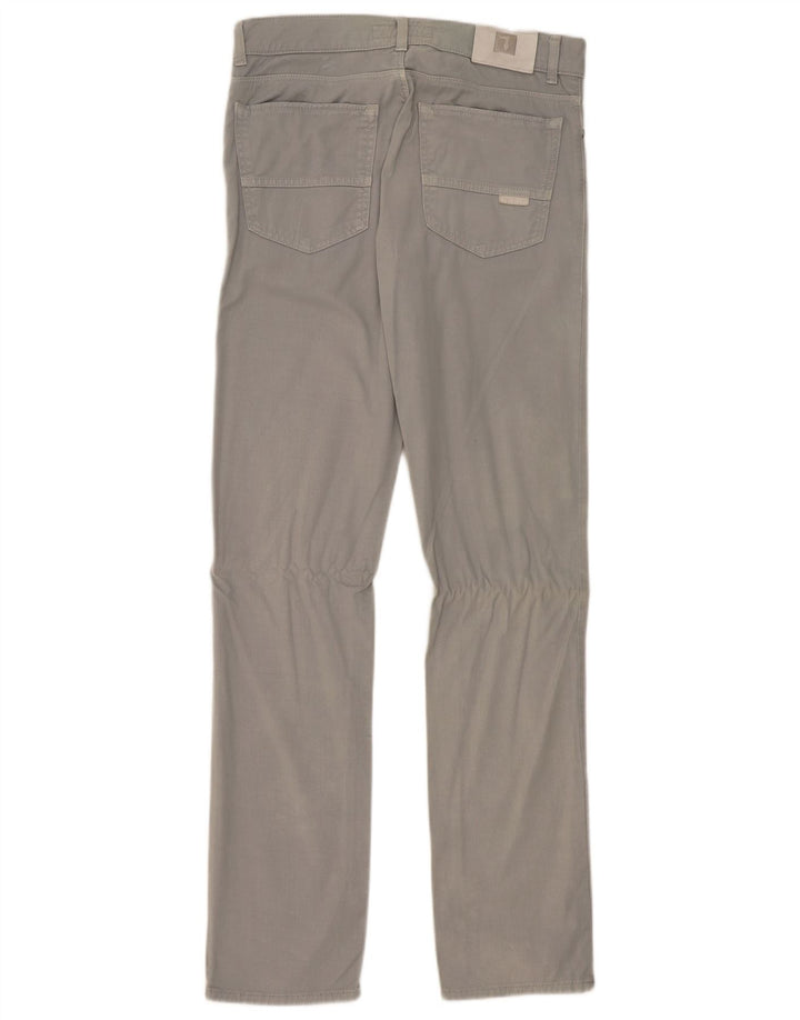 Trussardi Calça masculina slim casual W30 L34 cinza