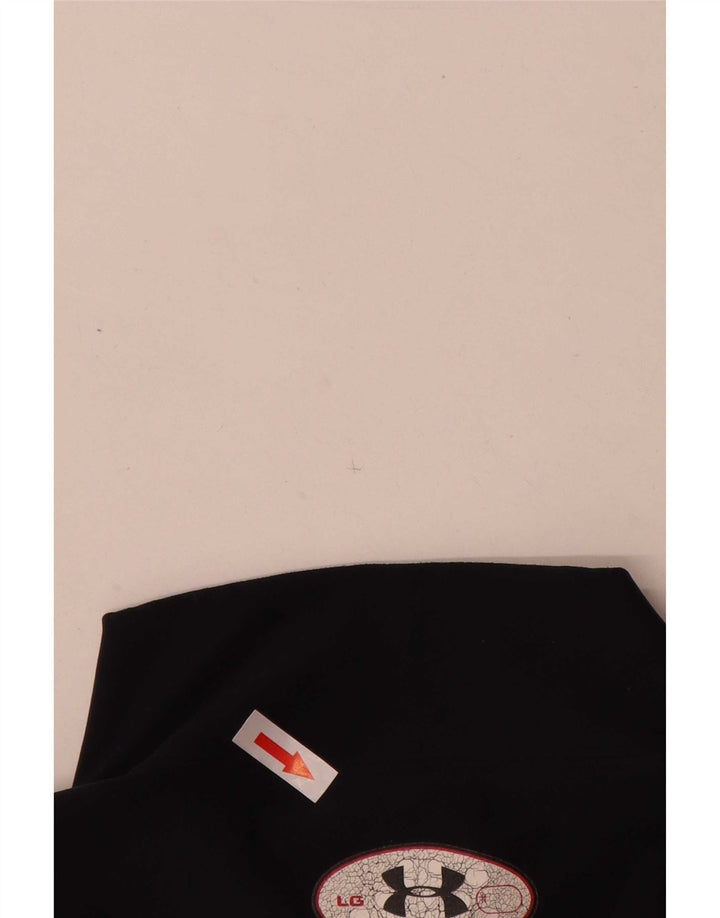 Under Armour Masculino Cold Gear Top Manga Longa Grande Nylon Preto