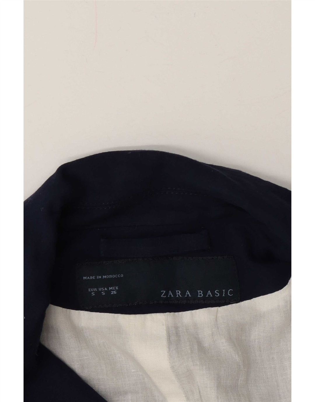 Jaqueta blazer feminina Zara com 1 botão Reino Unido 10 pequena azul marinho