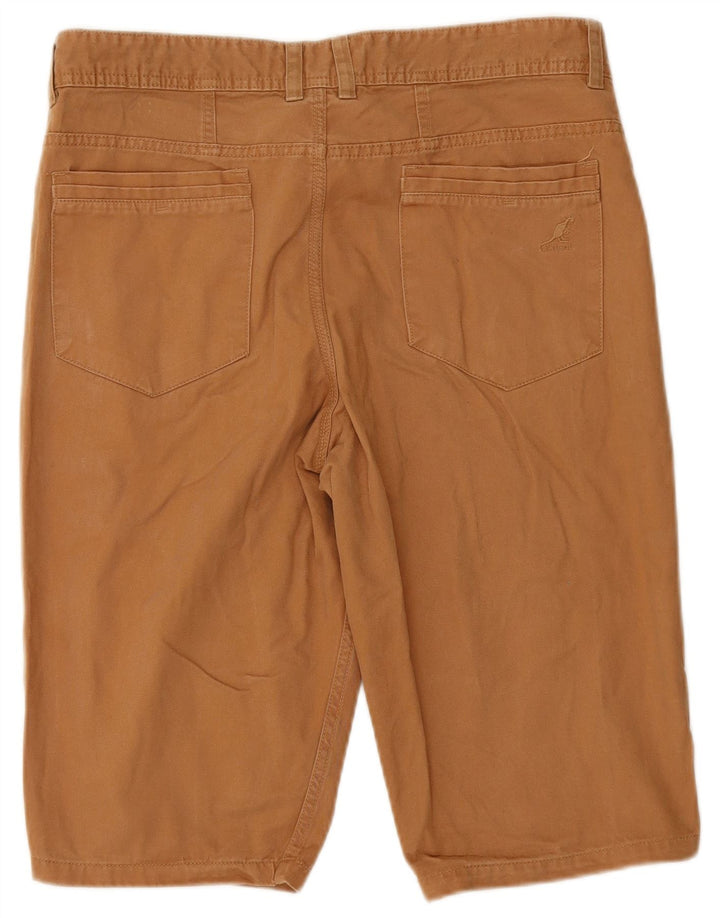 KANGOL Mens Chino Shorts Médio W34 Algodão Marrom