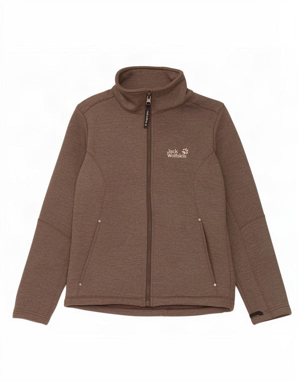 Jack Wolfskin Womens Liner Tracksuit Top Jacket Reino Unido 12/14 Médio Marrom