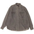 Camisa masculina vintage XL algodão cinza