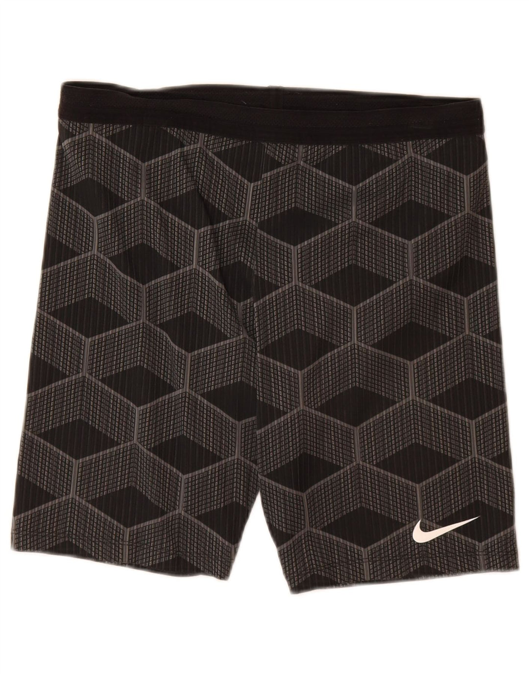 Nike Mens Sport Shorts Grande Cinza Geométrico