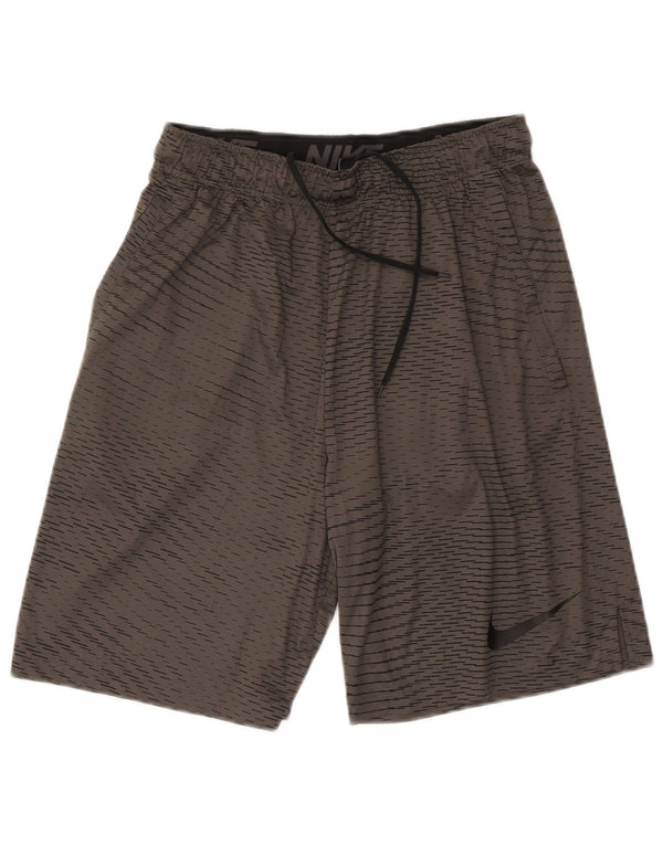 Nike Mens Sport Shorts Medium Grey Geometric Polyester