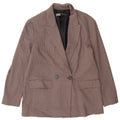 Jaqueta blazer oversized feminina Zara Reino Unido 10 pequeno houndstooth multicolorido