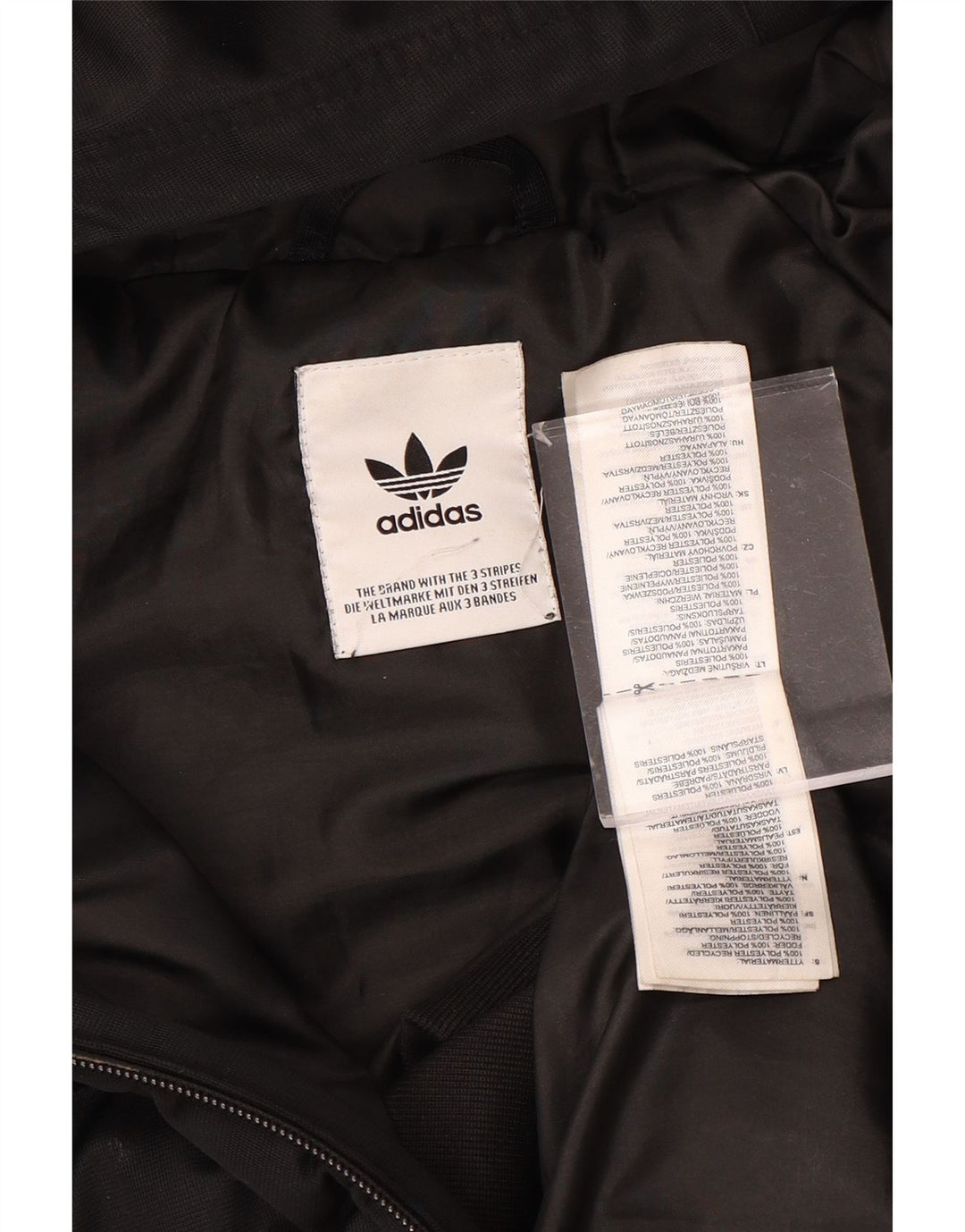 Jaqueta Acolchoada com Capuz Feminino ADIDAS UK 12 Médio Poliéster Preto