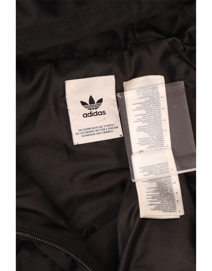 Jaqueta Acolchoada com Capuz Feminino ADIDAS UK 12 Médio Poliéster Preto