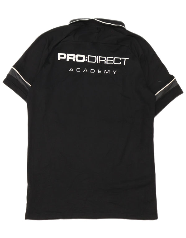 Camisa polo gráfica Nike Pro Direct Academy masculina média preta colorblock