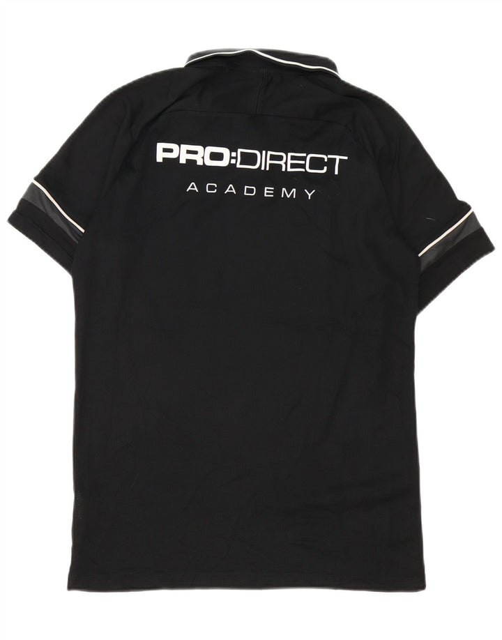 Camisa polo gráfica Nike Pro Direct Academy masculina média preta colorblock