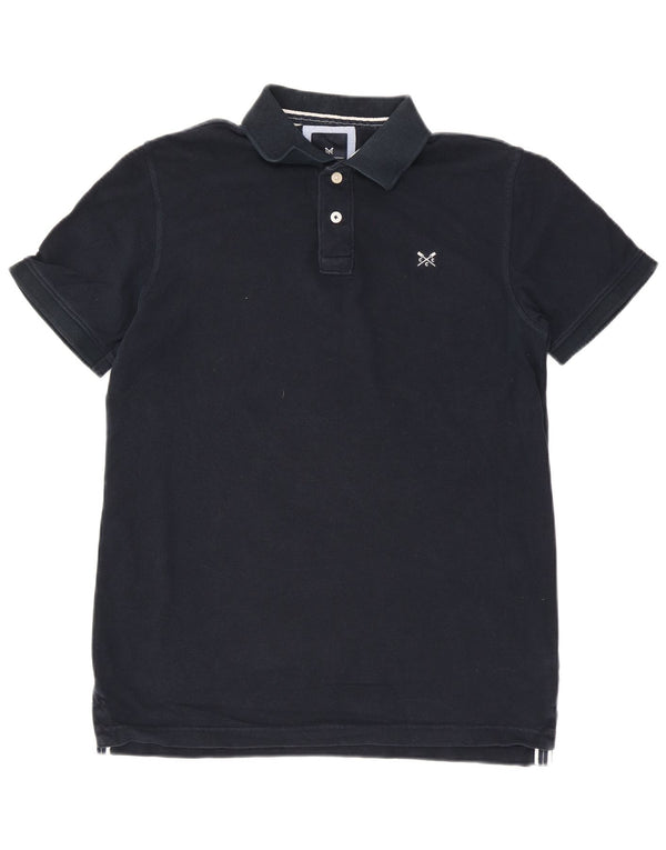 Camisa polo masculina Crew Clothing algodão azul marinho médio
