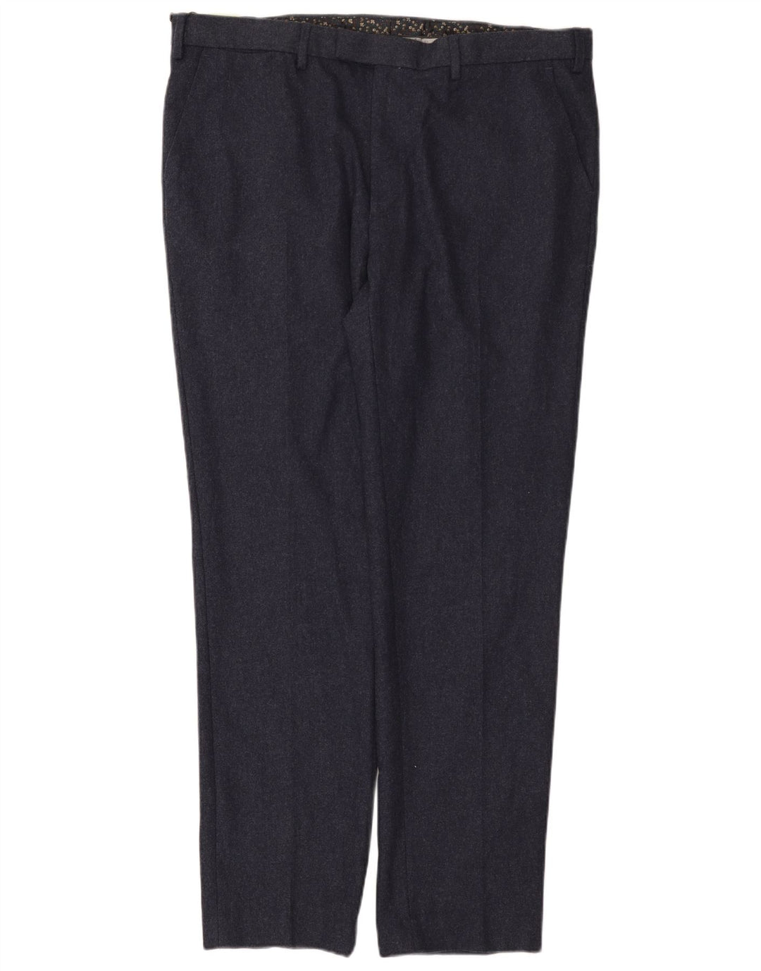 Calça Chino Slim Masculina Marks & Spencer W40 L33 Azul Marinho Lã