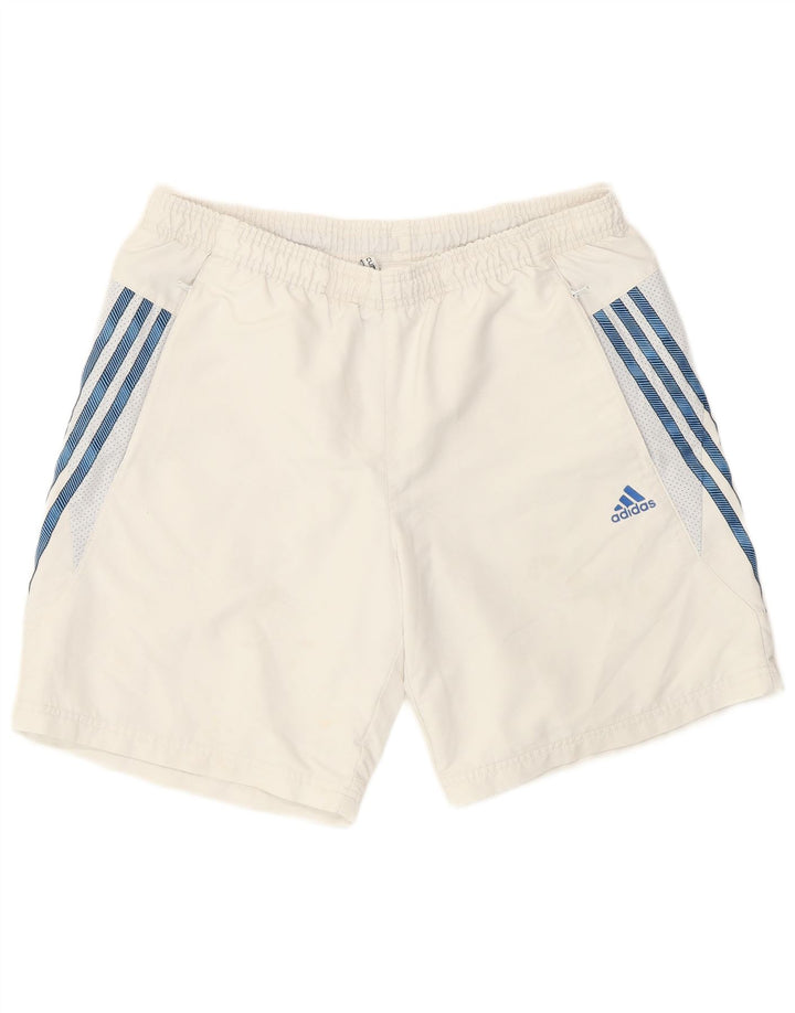 Adidas Mens Climalite Sport Shorts Grande Poliéster Branco