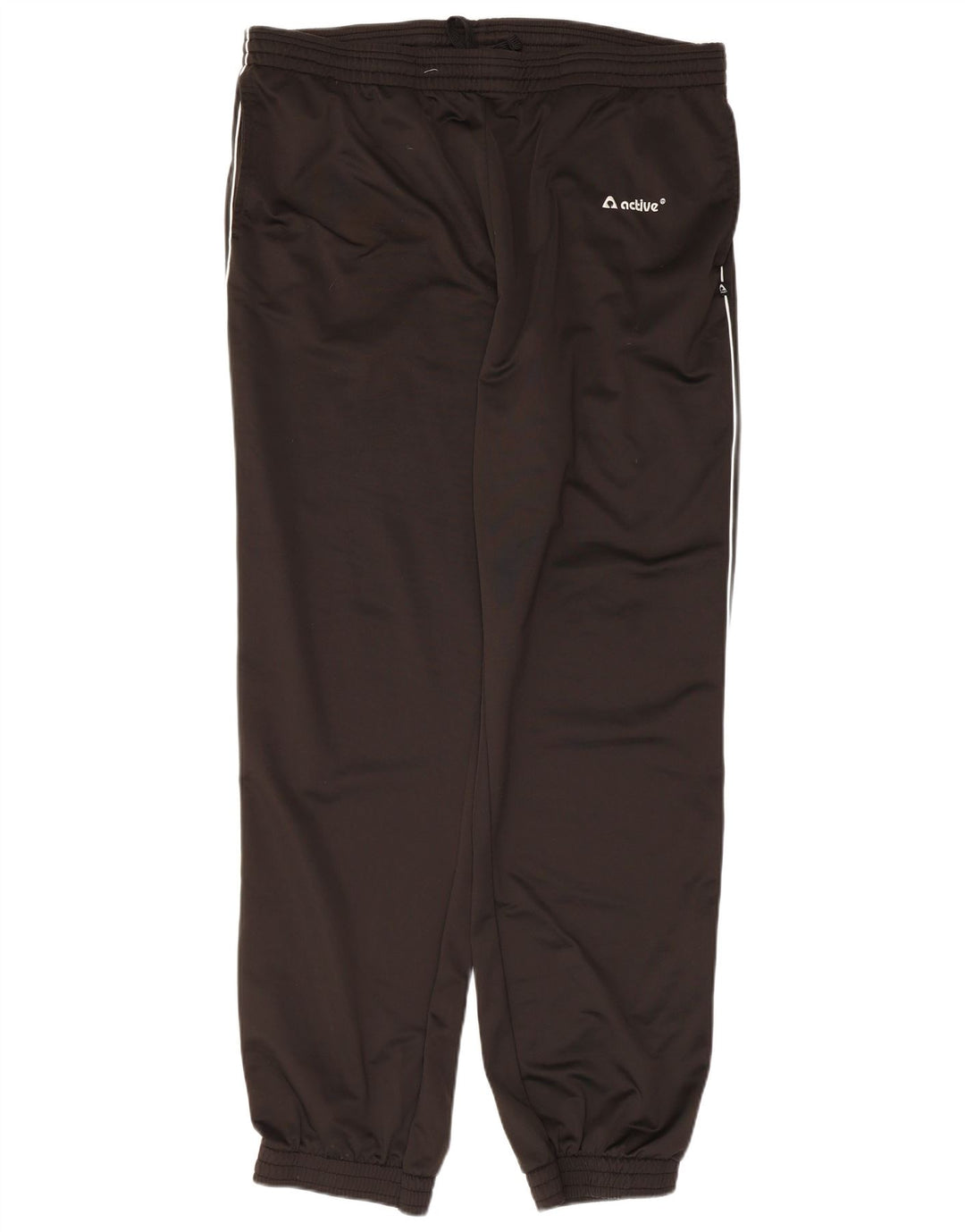 Poliéster preto ativo dos basculadores 2XL da calça do agasalho dos homens