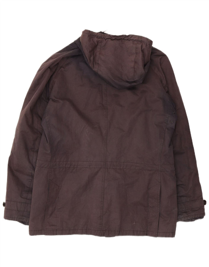 Jaqueta impermeável masculina com capuz Barbour UK 38 algodão azul marinho médio