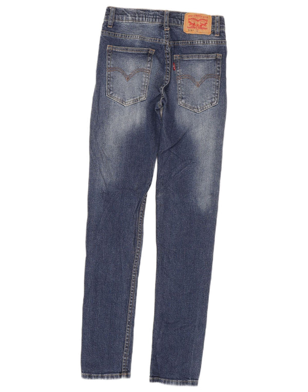 Levi's Boys 519 Skinny Jeans 11-12 Anos W24 L29 Azul Algodão