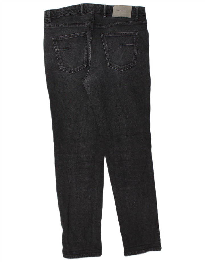 Jeans Slim Masculino Massimo Dutti EU 40 Médio W31 L28 Preto