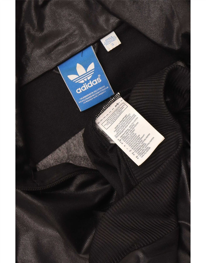 Adidas Mens Graphic Tracksuit Top Jacket Pequeno Poliéster Preto