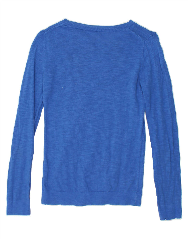 J. CREW Womens Boat Neck Jumper Sweater UK 2 2XS Blue Vintage J. Crew and Second-Hand J. Crew from Messina Hembry 