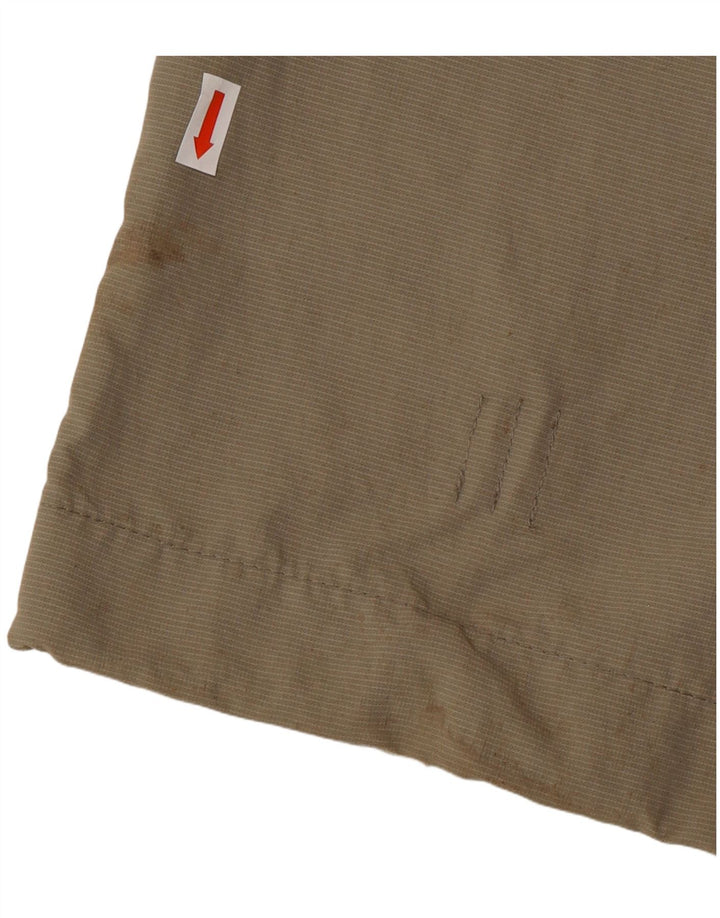 Calça cargo feminina curta reta MAMMUT Reino Unido 18 XL W36 L31 cáqui