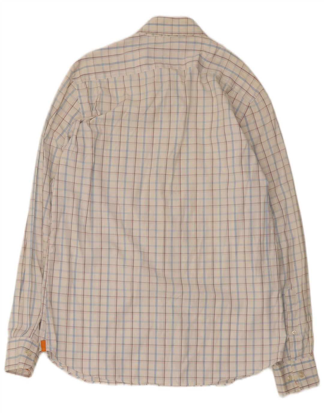 Camisa masculina Massimo Dutti grande xadrez branco