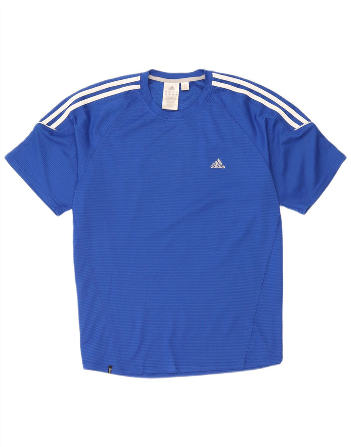 Camiseta masculina Adidas grande poliéster azul