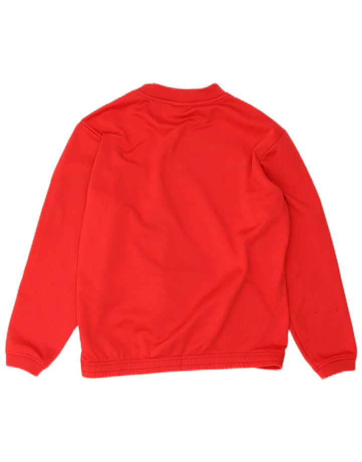 Asics Boys Graphic Sweatshirt Jumper 11-12 Anos Poliéster Vermelho