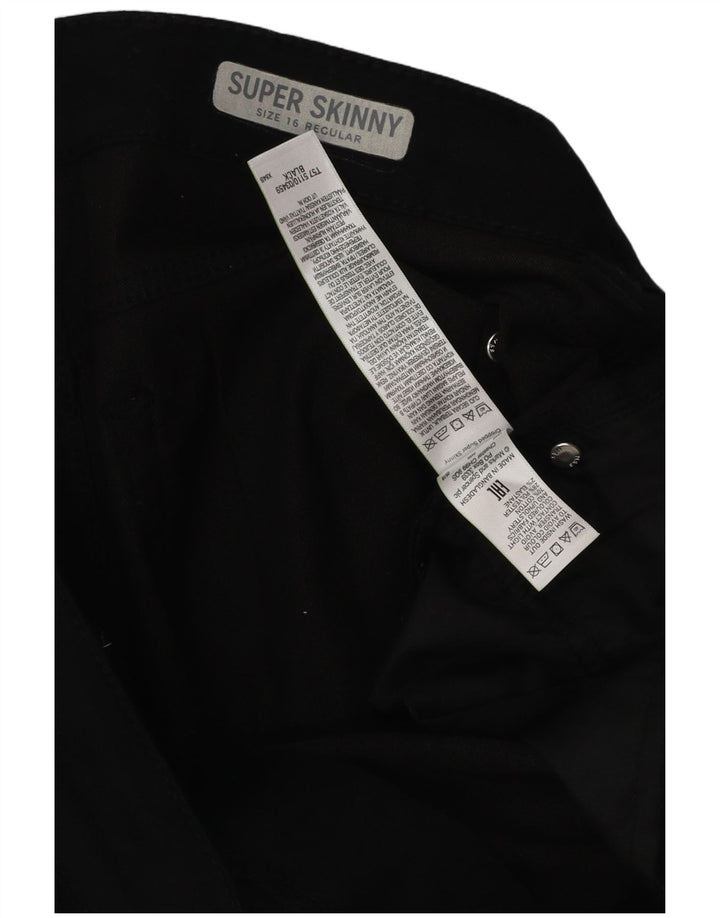 Calça Jeans Capri Regular Feminina Marks & Spencer Reino Unido 16 Grande W38 L21 Preto
