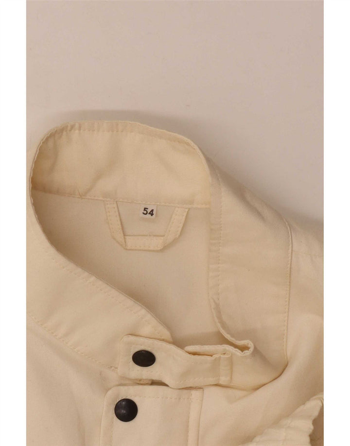 Jaqueta bomber masculina Alexander IT 54 2XL algodão branco