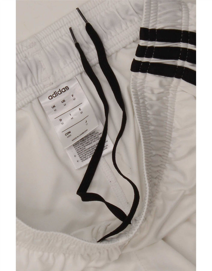 Adidas Womens Climalite Sport Shorts UK 12 Médio Branco Poliéster