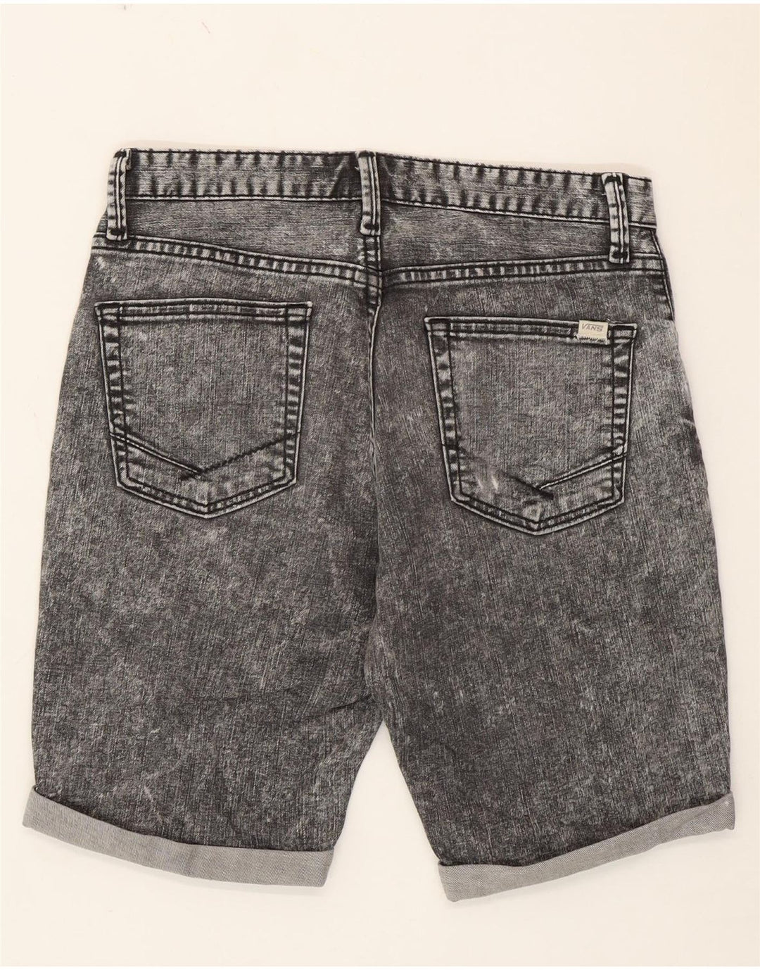 Shorts feminino Vans Acid Wash Denim W28 cinza médio
