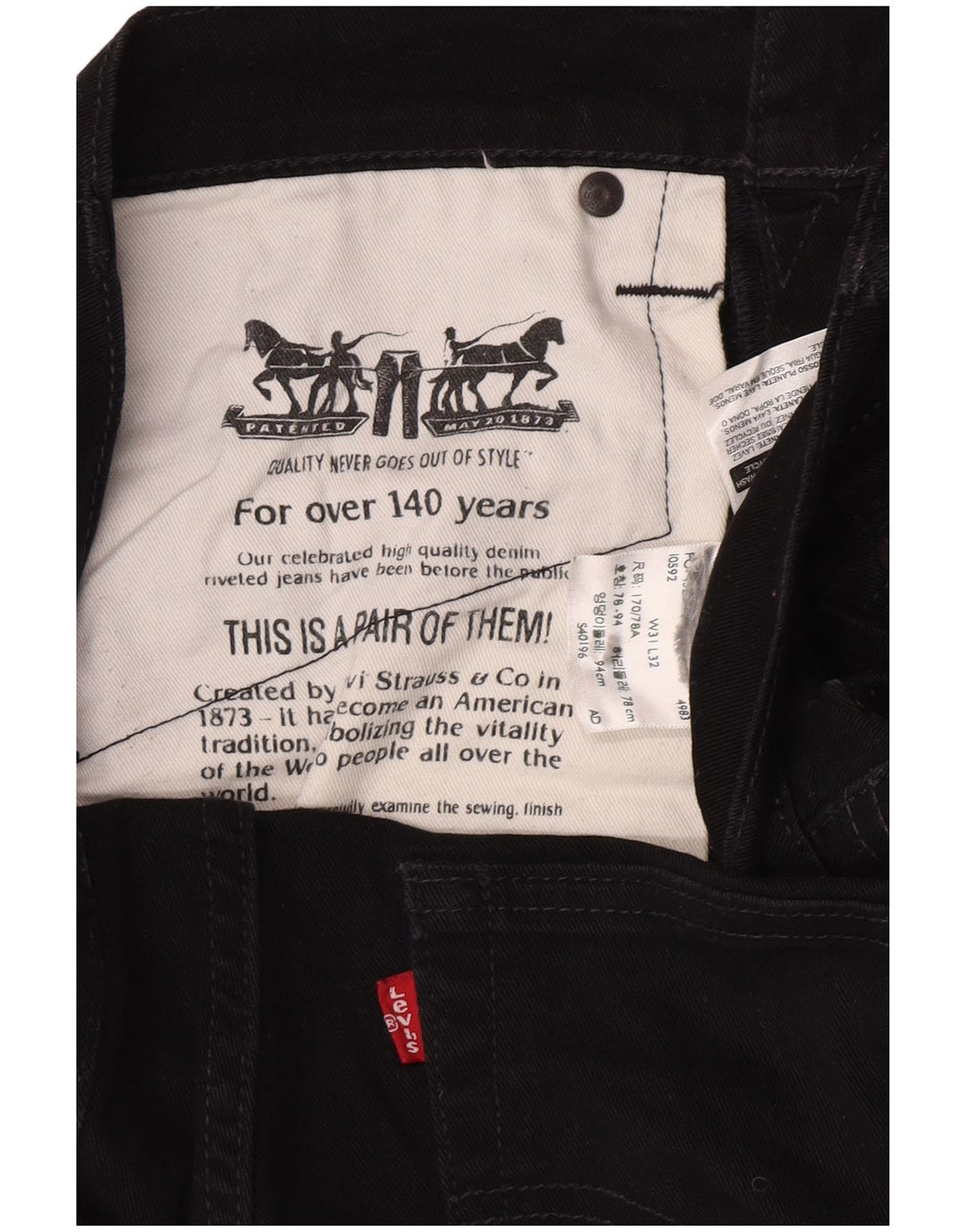 Jeans Slim Masculino Levi's W31 L27 Preto