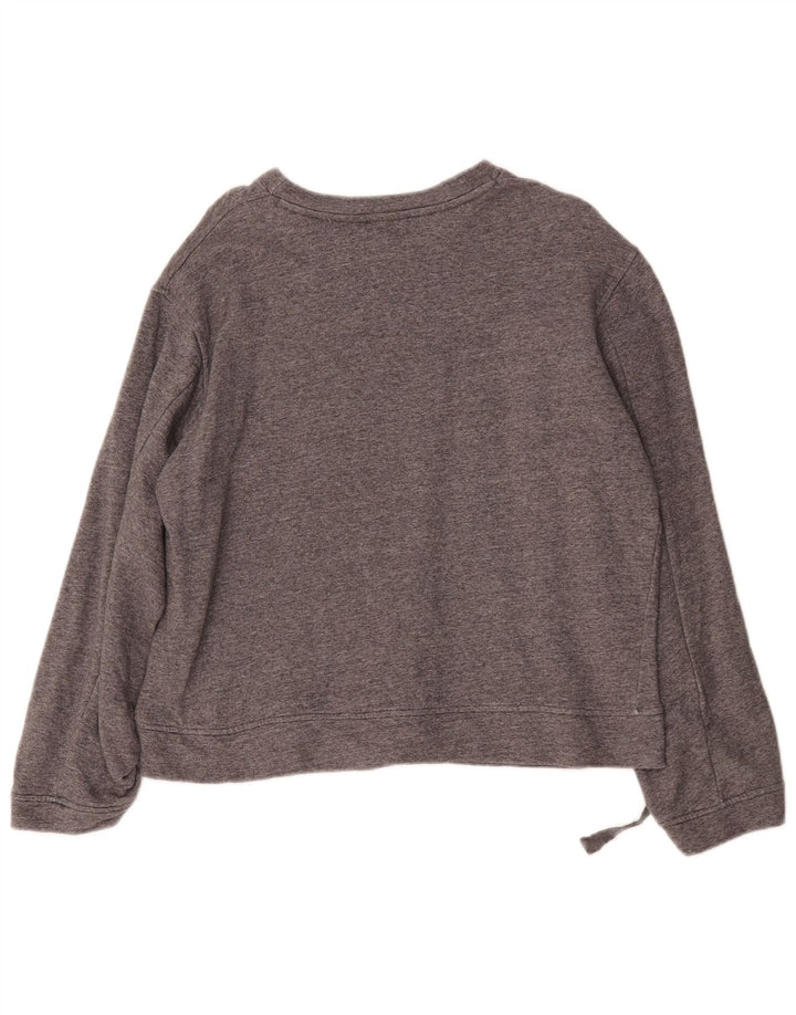 Zara moletom feminino oversized jumper UK 10 pequeno cinza manchado