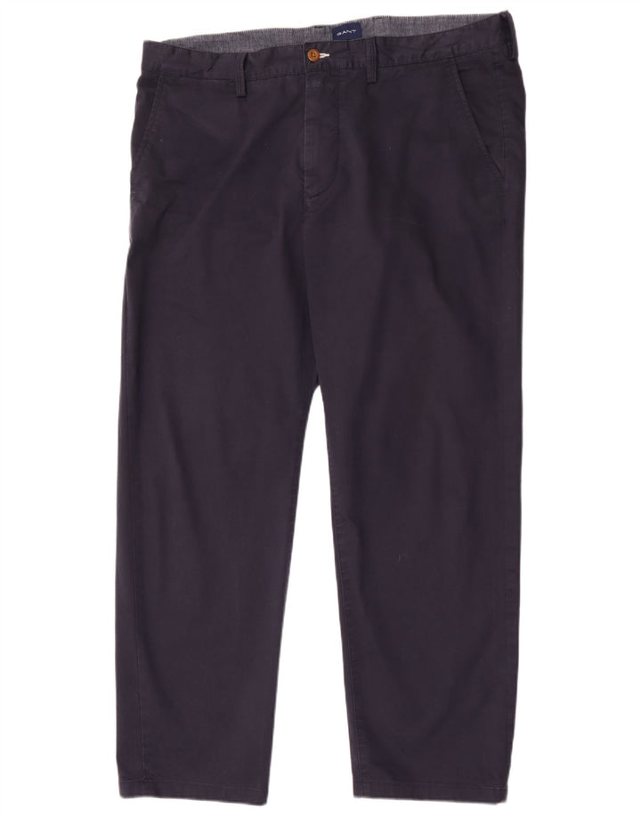 Calça Chino Regular Masculina Gant W38 L30 Algodão Azul Marinho