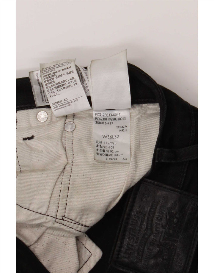 Calça jeans masculina Levi's 512 Tapered Slim W36 L32 algodão preto