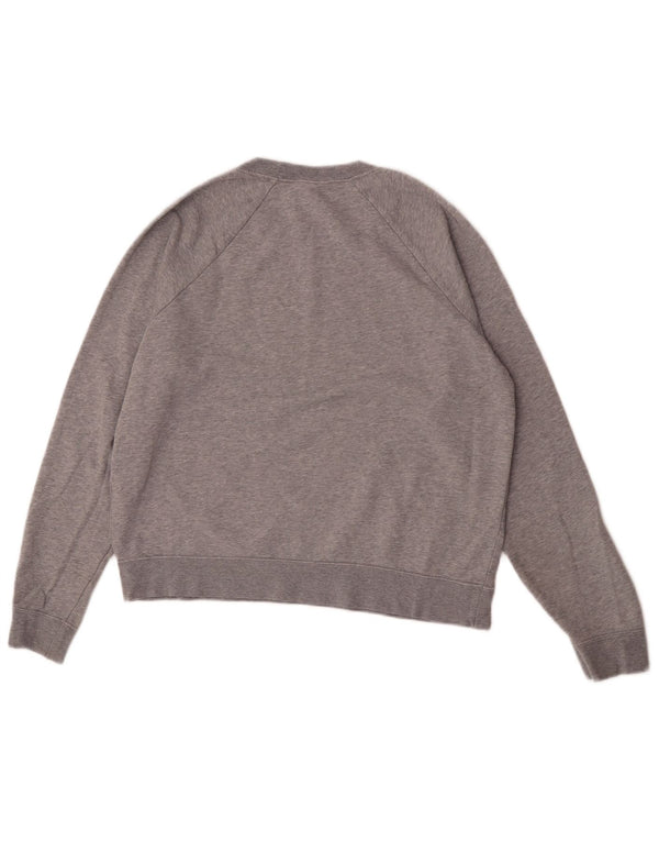Moletom feminino Nike Jumper UK 14 algodão cinza médio