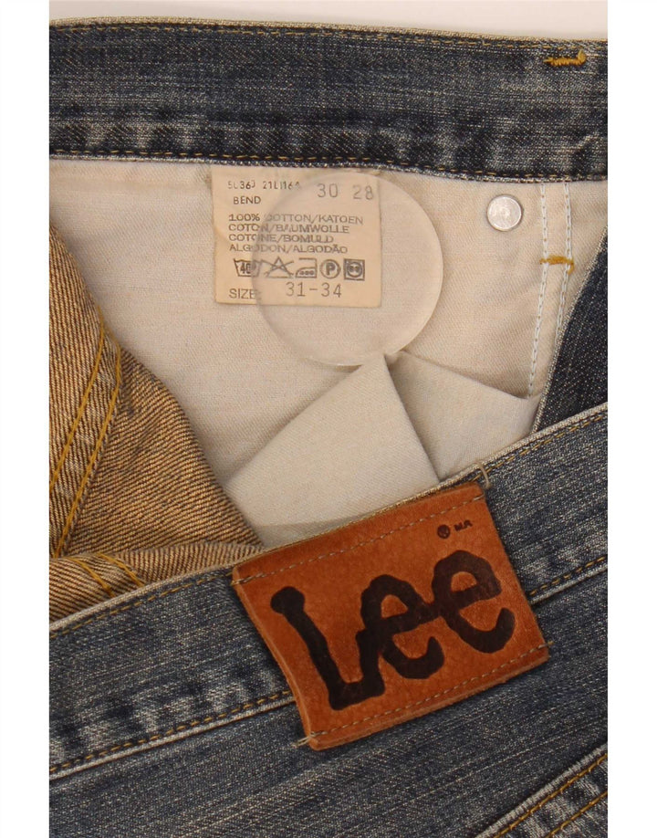 Lee Mens Jeans Soltos W31 L28 Algodão Azul