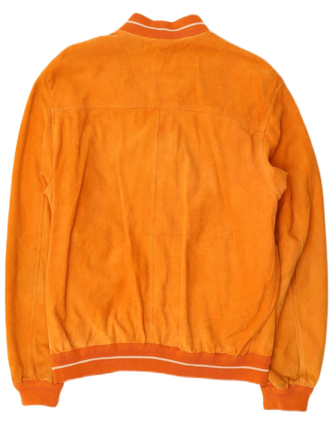 Jaqueta bomber masculina de camurça Mabrun IT 50 grande couro laranja