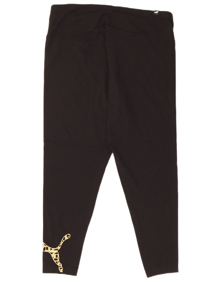 Leggings PUMA Feminino UK 18 XL Algodão Preto