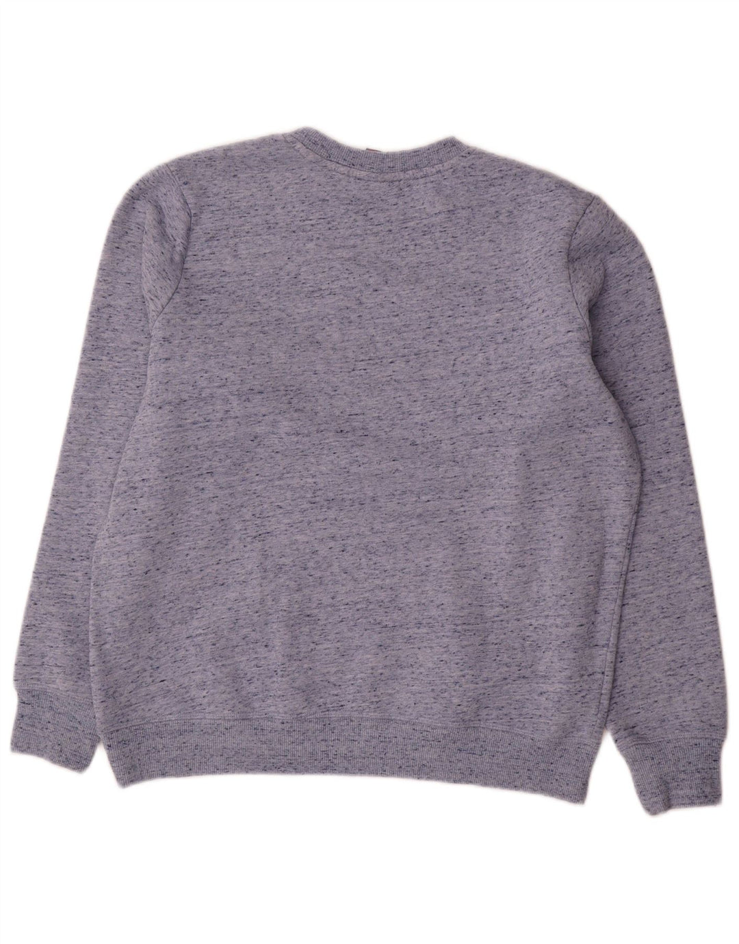 Superdry moletom feminino oversized jumper UK 12 médio azul manchado