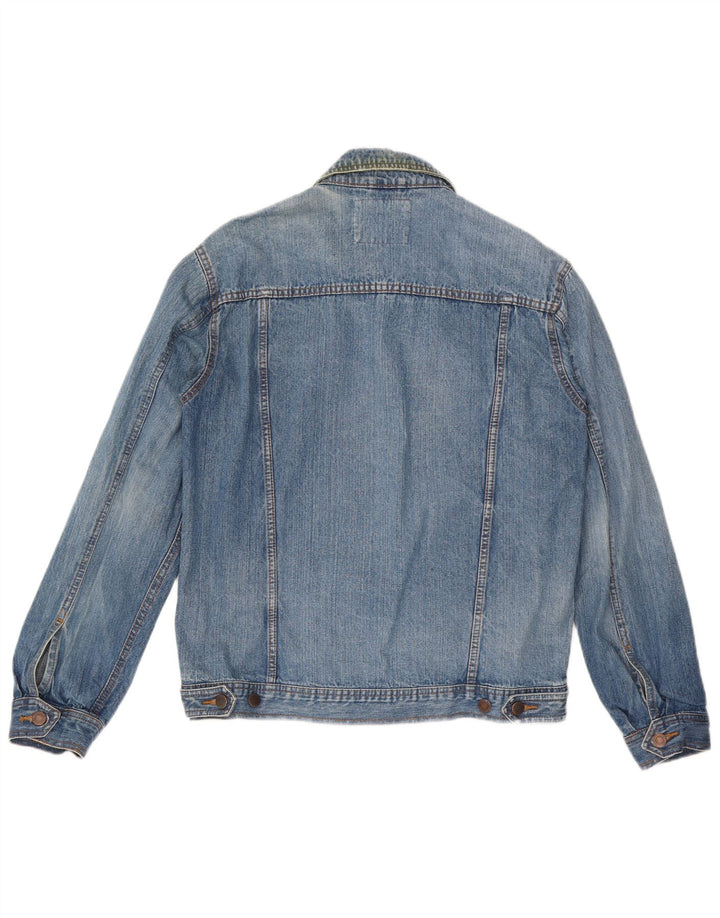 Jaqueta jeans masculina John Baner Reino Unido 38 algodão azul médio