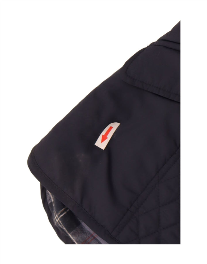 Jaqueta acolchoada feminina Musto UK 8 poliéster azul marinho pequeno