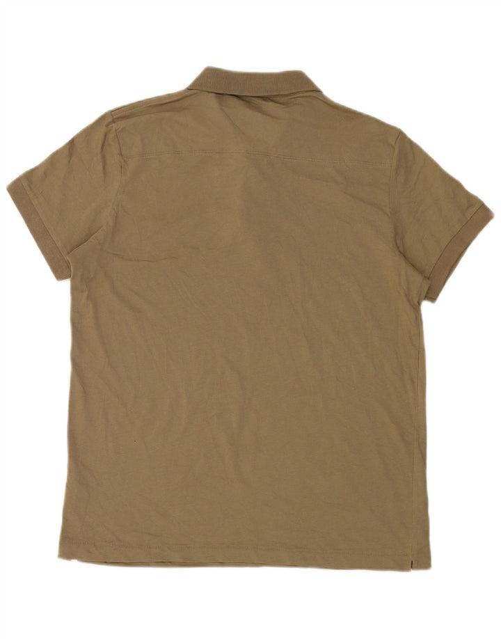 Camisa polo masculina French Connection grande algodão cáqui