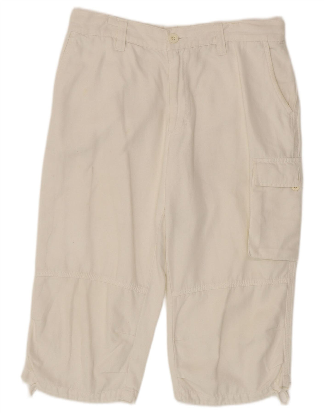 North Sails Mens Cargo Bermuda Shorts IT 46 Pequeno W32 Algodão Branco