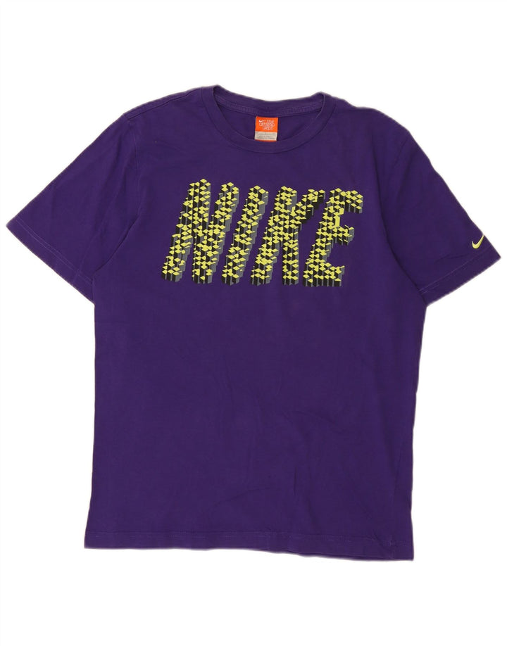 Camiseta masculina Nike Regular Graphic Top Pequeno Algodão Roxo